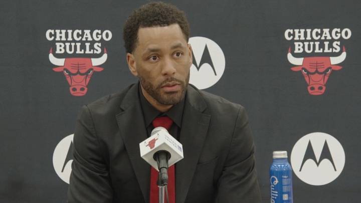Bryson Graham addresses the media for the first time as the Chicago Bulls' new lead executive. 
