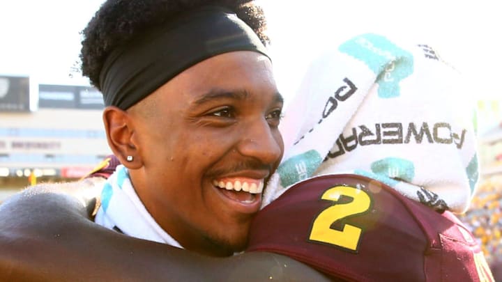 Washington Commanders quarterback Jayden Daniels and wide receiver Brandon Aiyuk Washington Commanders quarterback Jayden Daniels and wide receiver Brandon Aiyuk