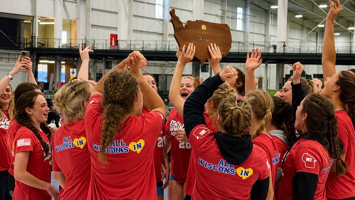 The Wisconsin U16 team celebrates its 2026 Junior National Freestyle title. The Wisconsin U16 team celebrates its 2026 Junior National Freestyle title.
