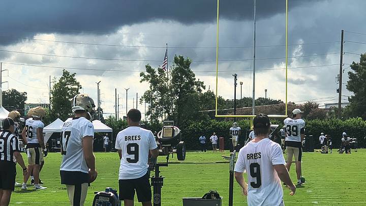 Staff dresses up for Brees Induction into HOF with Clouds Threatening Staff dresses up for Brees Induction into HOF with Clouds Threatening