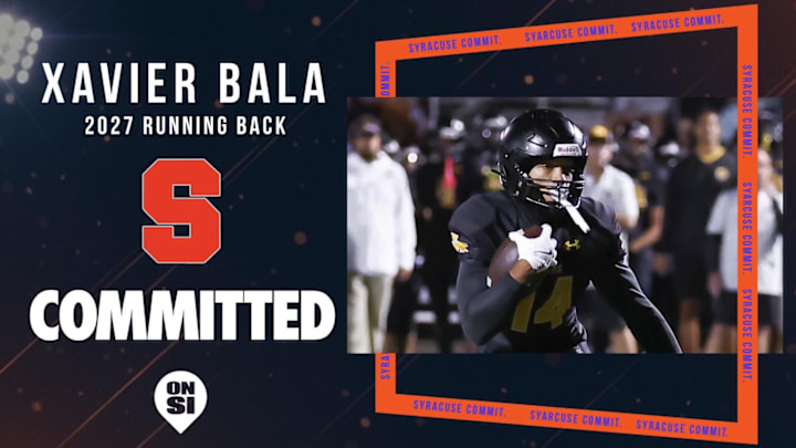 Xavier Bala is committed to Syracuse