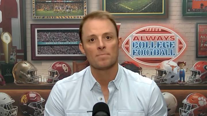 College football analyst Greg McElroy College football analyst Greg McElroy