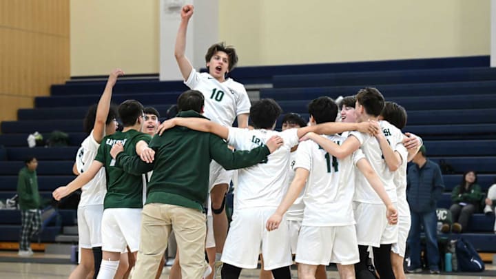 Sacred Heart Cathedral celebrates a previous win over Bellarmine.