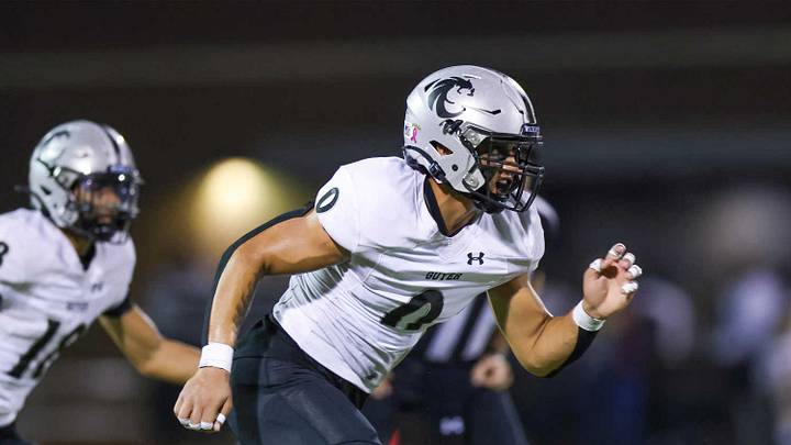 Denton Guyer's Zane Rowe tracks an opposing ballcarrier. Rowe, an Oregon commit, is one of the top returning DL in Texas high school football for 2026. Denton Guyer's Zane Rowe tracks an opposing ballcarrier. Rowe, an Oregon commit, is one of the top returning DL in Texas high school football for 2026.