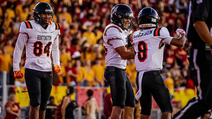 Huntington Beach maintains its unbeaten record at 5-0 after a narrow victory over Yorba Linda on Friday, September 18. Huntington Beach maintains its unbeaten record at 5-0 after a narrow victory over Yorba Linda on Friday, September 18.