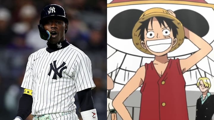 Jazz Chisholm Jr. and Monkey D. Luffy.