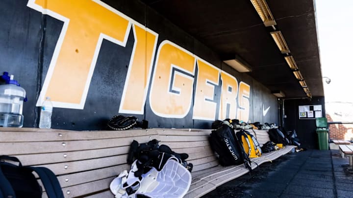 The Missouri Tigers dugout at Taylor Stadium in Columbia, Missouri. The Missouri Tigers dugout at Taylor Stadium in Columbia, Missouri.