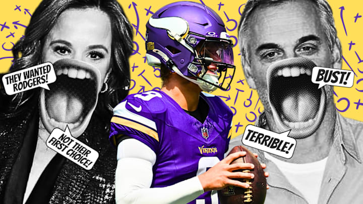 Dianna Russini, Minnesota Vikings QB J.J. McCarthy, and Colin Cowherd