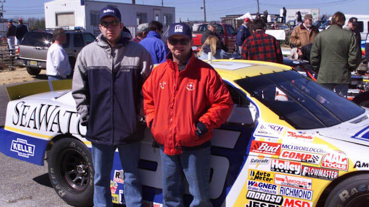 Martin Truex Jr. (left) poses with his father Martin Truex Sr. in front of his No. 56 NASCAR Busch Series car during the 2000 season. The elder Truex passed away on Friday at the age of 66. Martin Truex Jr. (left) poses with his father Martin Truex Sr. in front of his No. 56 NASCAR Busch Series car during the 2000 season. The elder Truex passed away on Friday at the age of 66.