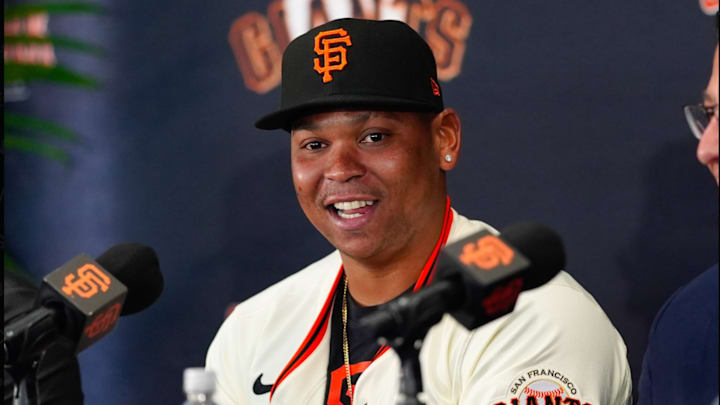 San Francisco Giants designated hitter Rafael Devers.