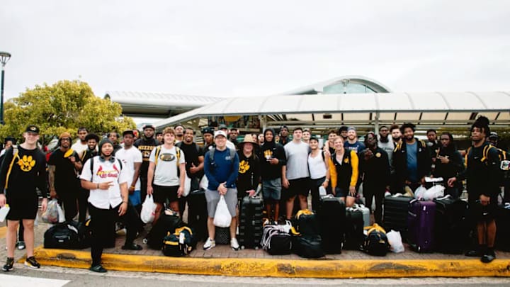 Mizzou football on their annual team service trip, this year to Harmons, Jamaica. Mizzou football on their annual team service trip, this year to Harmons, Jamaica.