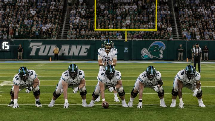 Tulane offensive line Tulane offensive line