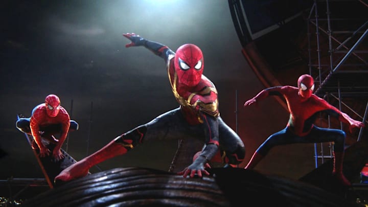 Spider-Man from the multiverse in Columbia Pictures SPIDER-MAN: NO WAY HOME. Spider-Man from the multiverse in Columbia Pictures SPIDER-MAN: NO WAY HOME.