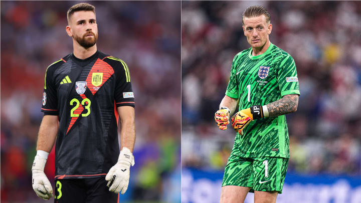 Unai Simon et Jordan Pickford Unai Simon et Jordan Pickford