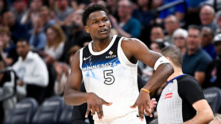 Edwards scored just nine points in 31 minutes during the Wolves' 117-91 win over Brooklyn on Friday night.