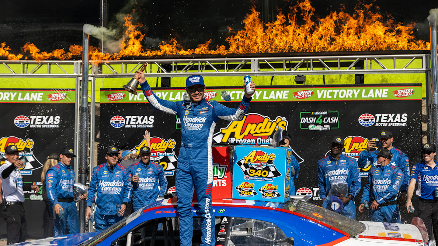 Larson Surprised He Held Off Allgaier For Texas O'Reilly Series Win