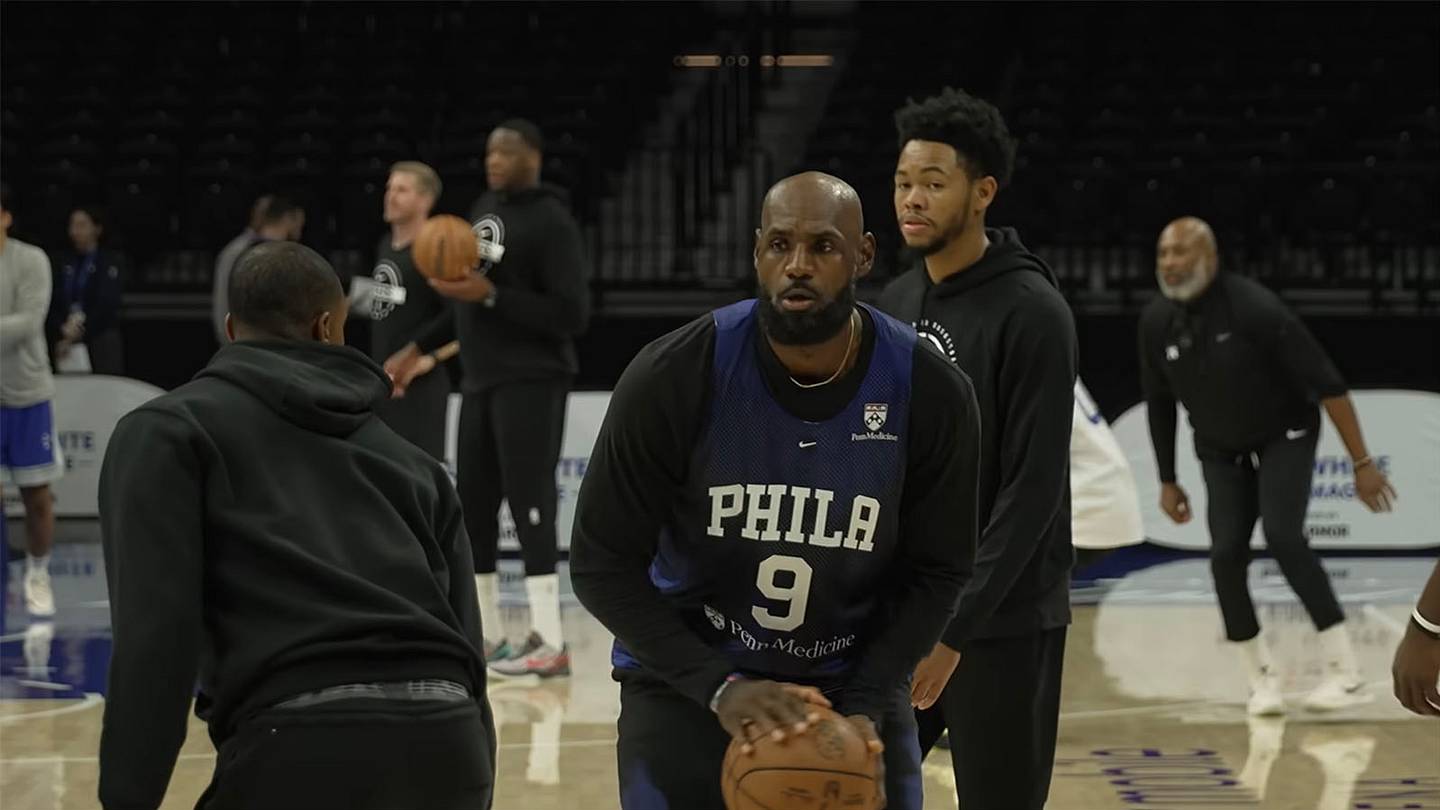 Why LeBron James Is Wearing No. 9 Jersey at 76ers Training Camp
