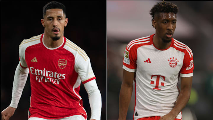 William Saliba et Kingsley Coman - Arsenal-Bayern William Saliba et Kingsley Coman - Arsenal-Bayern