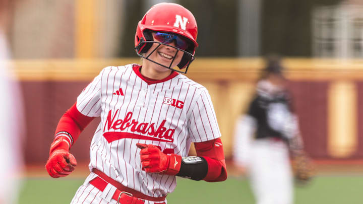 Hannah Coor homers in a 4-0 win over Minnesota on Friday, April 17, 2026.