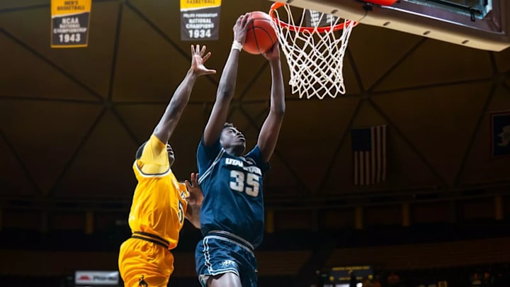 Utah State's Adlan Elamin.