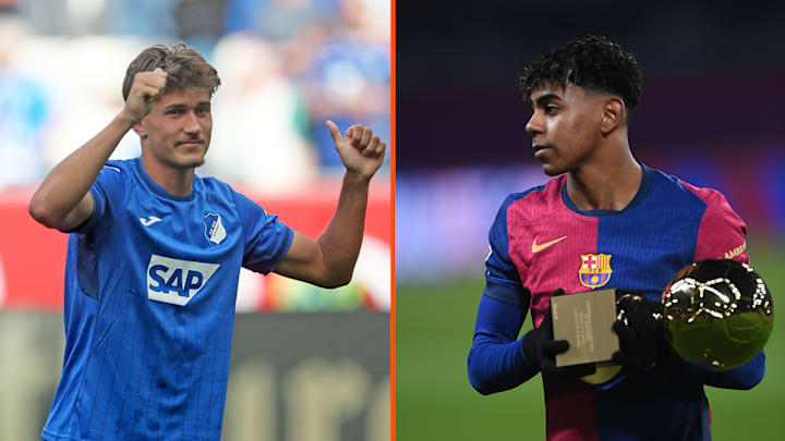 Golden Boy 2025: Lamine Yamal ist der Topfavorit (r.) - Tom Bischof hat die besten Chancen aus deutscher Sicht