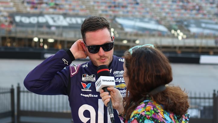 Alex Bowman will lead the field to green in Saturday's Bass Pro Shops Night Race at Bristol Motor Speedway, leading a Hendrick Motorsports 1-2-3 sweep. Alex Bowman will lead the field to green in Saturday's Bass Pro Shops Night Race at Bristol Motor Speedway, leading a Hendrick Motorsports 1-2-3 sweep.