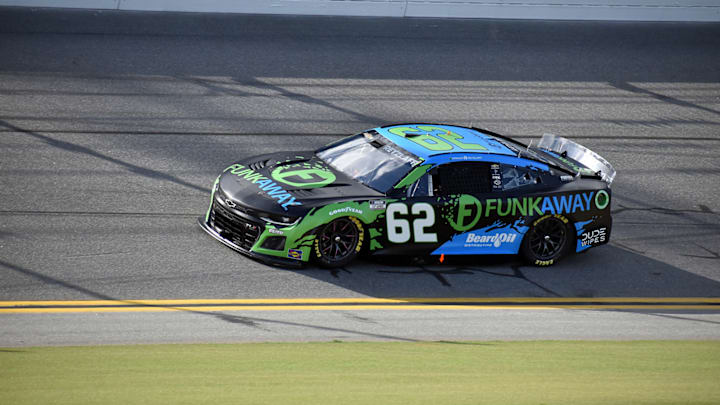 August 23, 2024: Parker Retzlaff pilots the No. 62 Beard Motorsports Chevrolet Camaro ZL1 in qualifying for the NASCAR Cup Series Coke Zero Sugar 400 at Daytona International Speedway.