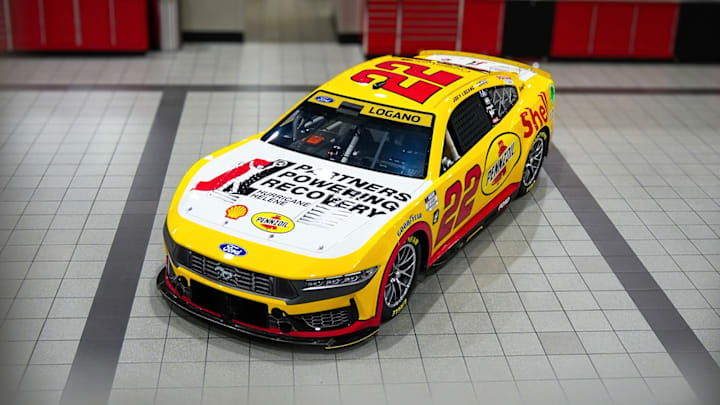 Joey Logano will pilot a special "Partners Powering Recovery" paint scheme on his No. 22 Team Penske Ford Mustang this weekend at Martinsville, highlighting a new initiative with Team Penske, and Shell.