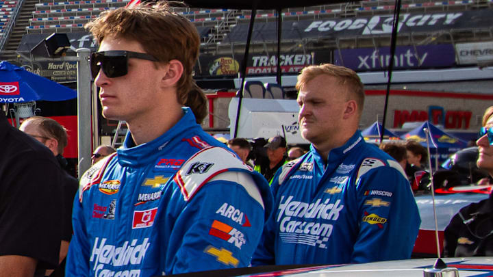 Corey Day (left) will run a total of 12 races between the NASCAR Craftsman Truck Series and ARCA Menards Series for Spire Motorsports during the 2025 season. Corey Day (left) will run a total of 12 races between the NASCAR Craftsman Truck Series and ARCA Menards Series for Spire Motorsports during the 2025 season.