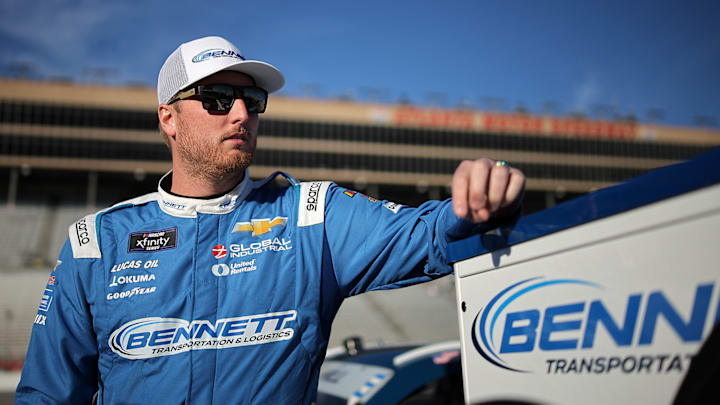 Austin Hill took his fifth career NASCAR Xfinity Series win at Atlanta Motor Speedway on Saturday night. Austin Hill took his fifth career NASCAR Xfinity Series win at Atlanta Motor Speedway on Saturday night.