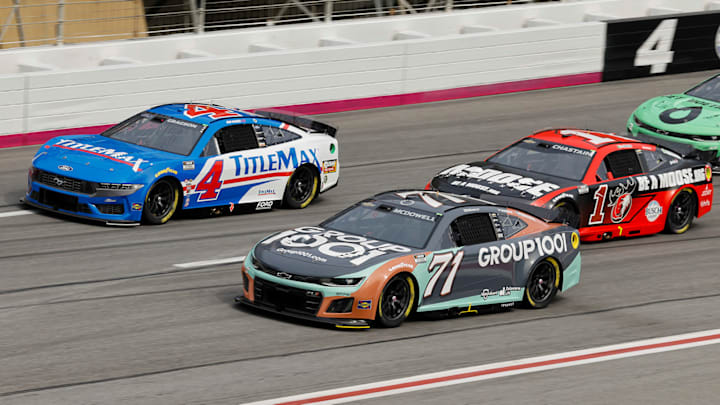Michael McDowell (71) rallied from six laps down in Sunday's Ambetter Health 400 to finish 13th on the lead lap. Michael McDowell (71) rallied from six laps down in Sunday's Ambetter Health 400 to finish 13th on the lead lap.