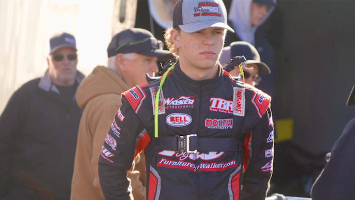Luke Baldwin, seen here ahead of the 2024 Allen Turner Snowflake 100 at Five Flags Speedway, will make his NASCAR Craftsman Truck Series debut at Martinsville Speedway this month.