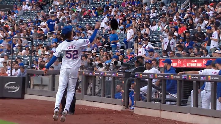 Lopez tossed his glove into the stands Wednesday.