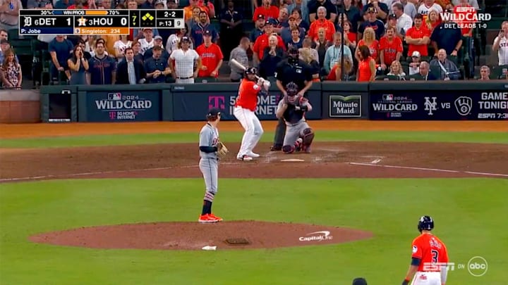 The Tigers took Game 1 of the AL wild-card series with a 3–1 win over the Astros on Tuesday. The Tigers took Game 1 of the AL wild-card series with a 3–1 win over the Astros on Tuesday.