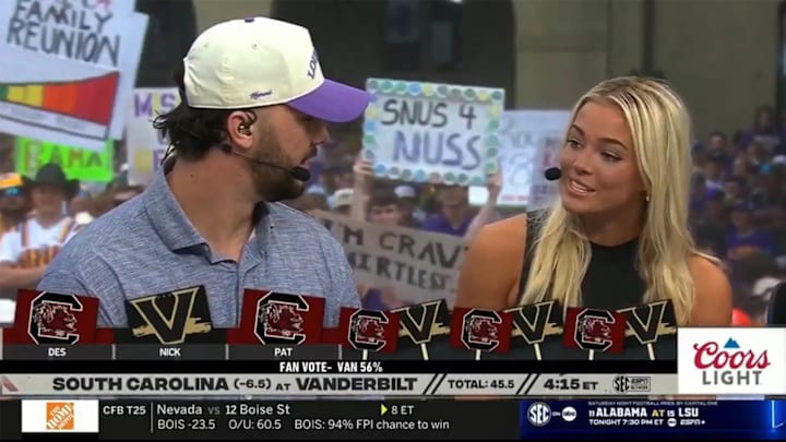 Dunne and Paul Skenes were the celebrity guest pickers on ESPN's "College GameDay" this week.