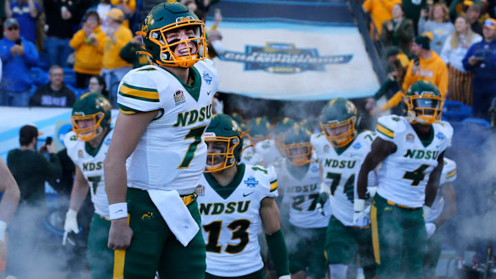 NDSU QB Cam Miller takes the field.