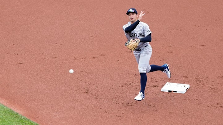 Volpe made his season debut for the Yankees on Wednesday. Volpe made his season debut for the Yankees on Wednesday.