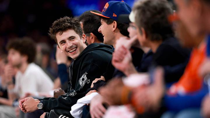 Chalamet was in attendance for Game 2 of the Eastern Conference finals on Thursday night. Chalamet was in attendance for Game 2 of the Eastern Conference finals on Thursday night.