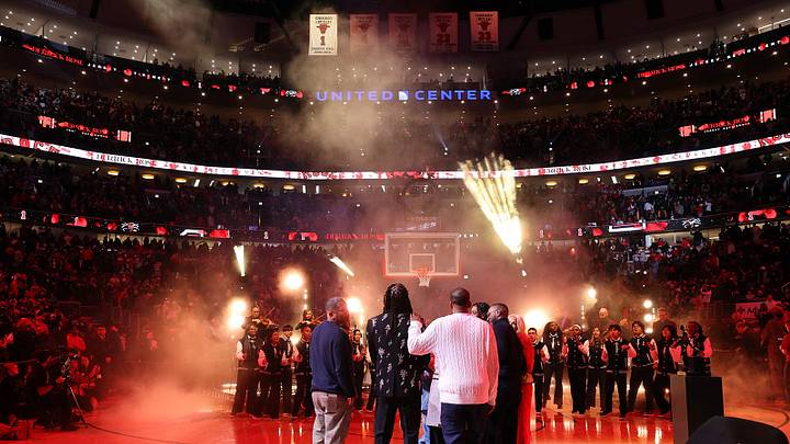The Bulls retired Derrick Rose’s No. 1 jersey on Jan. 24, 2026. The Bulls retired Derrick Rose’s No. 1 jersey on Jan. 24, 2026.