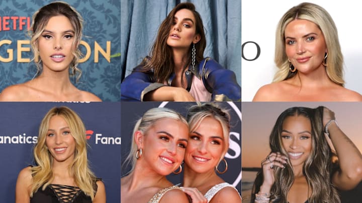 Lele Pons, Abbie Herbert, Sarah Nicole Landry, Alix Earle, Hanna Cavinder, Haley Cavinder and Jilly Anais. Lele Pons, Abbie Herbert, Sarah Nicole Landry, Alix Earle, Hanna Cavinder, Haley Cavinder and Jilly Anais.