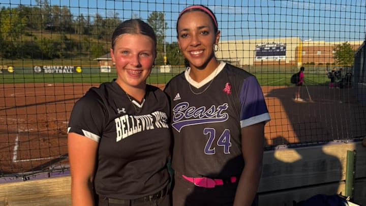 Nebraska high school softball stars Jaycee Woodard and Alisha McMurtry are both committed to play collegiately at Omaha. Nebraska high school softball stars Jaycee Woodard and Alisha McMurtry are both committed to play collegiately at Omaha.