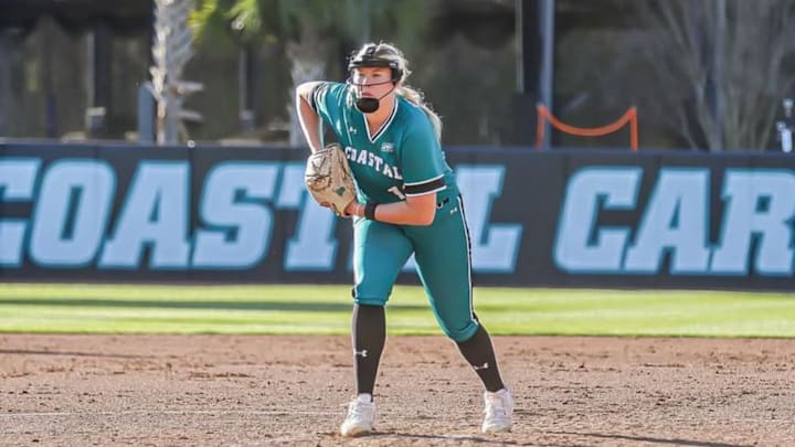 Abby Henderson led Coastal Carolina to an upset of No. 15 Arizona in Tucson on Friday. Abby Henderson led Coastal Carolina to an upset of No. 15 Arizona in Tucson on Friday.