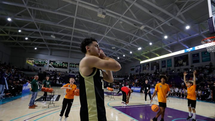 Darren Harris, of Paul VI High School in Virginia, was the winner of the 3-point shootout tournament