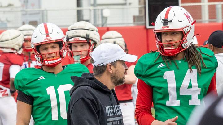Quarterbacks Anthony Colandrea, coach Glenn Thomas and TJ Lateef Quarterbacks Anthony Colandrea, coach Glenn Thomas and TJ Lateef