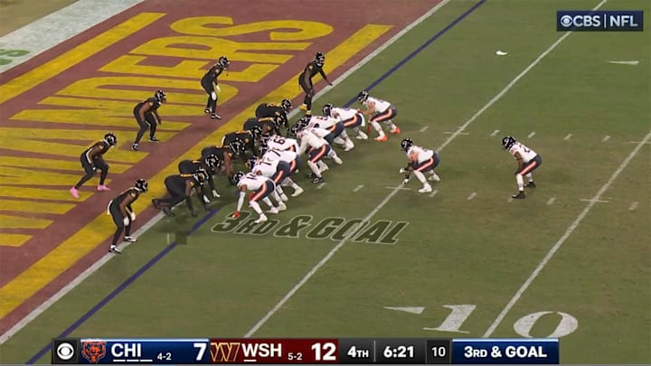 The Bears attempted to hand the ball off to offensive lineman Doug Kramer Jr. in the fourth quarter.