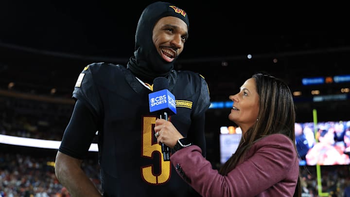 Daniels threw for 326 yards and one touchdown in the Commanders' 18–15 win over the Bears.