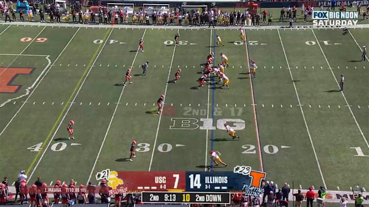 The Trojans nearly pulled off a trick play in the second quarter.