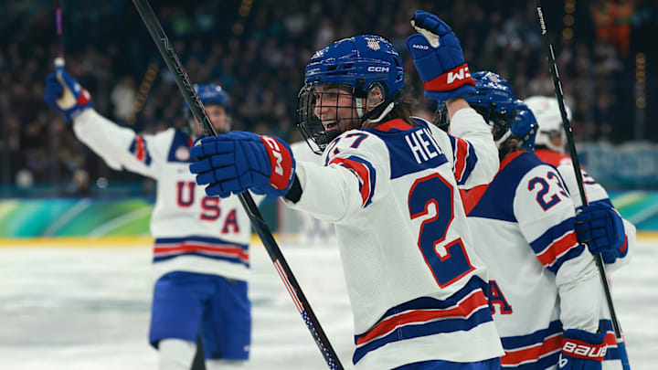 Taylor Heise and Team USA women’s hockey team steamrolled opponents a combined 20–1 in the preliminary round.