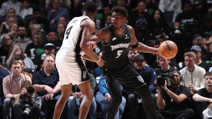 Edwards and the Timberwolves are battling the Spurs in Game 3 on Friday evening.