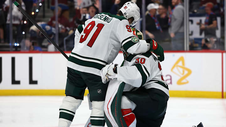 Jesper Wallstedt and the Wild were bounced from the postseason in five games by the Avalanche. 
